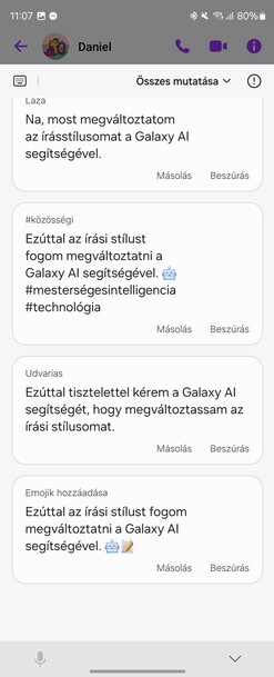 A Samsung billentyűzet AI funkciói magyarul is elérhetők