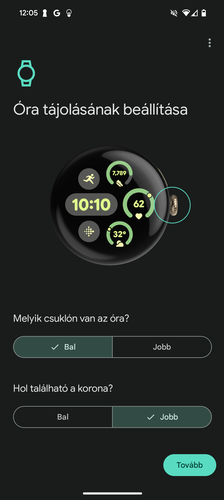 A Google Watch alkalmazás