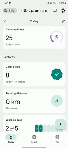 A Fitbit alkalmazás