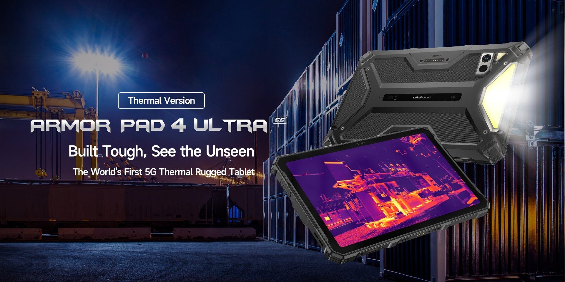 Elstartolt az Ulefone 5G-s, hőkamerás strapatabletje