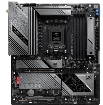 De izquierda a derecha: ASRock X870E Taichi, X870E Taichi Lite, Phantom Gaming X870E Nova WiFi