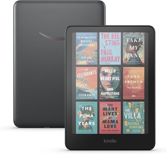 A Kindle Colorsoft Signature Edition csak fekete színben elérhető 32 GB tárhellyel