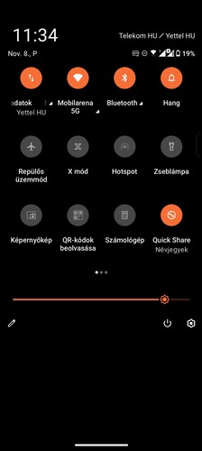 Különböző beállítási lehetőségek a Vezérlőközpont megjelenésére