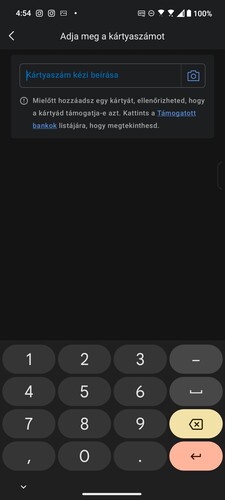 Zepp Pay kártya hozzáadása