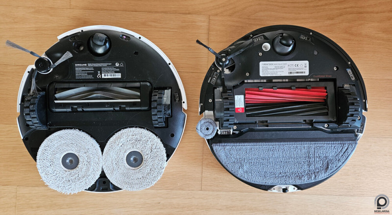 Dreame X40 Ultra (balra) vs. Roborock S8 MaxV Ultra (jobbra)