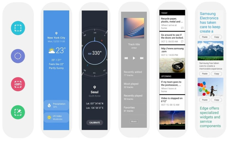 Az Edge-panel a képernyő oldaláról behúzható felhasználói felület, melyre szinte bármilyen funkciót be lehet állítani a Samsung rendszerén