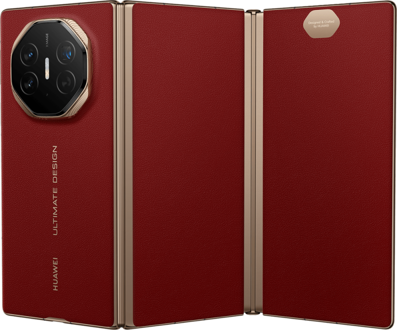 A Huawei Mate XT Ultimate hátulról (fent elölről)