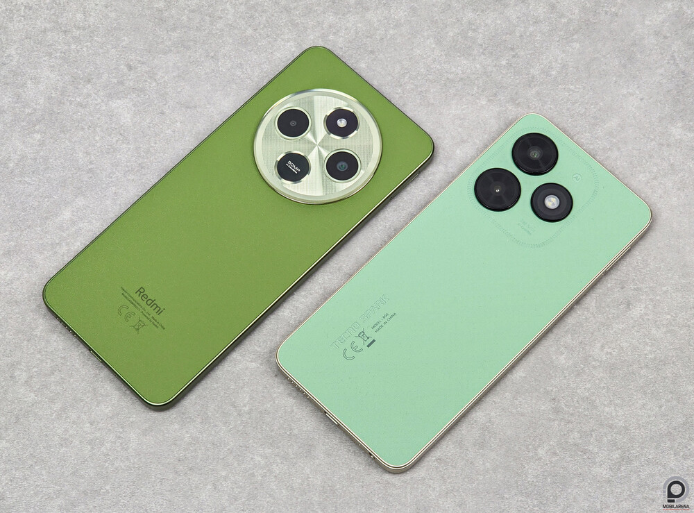 A Tecno Spark Go 2024 a Redmi 13C mellett