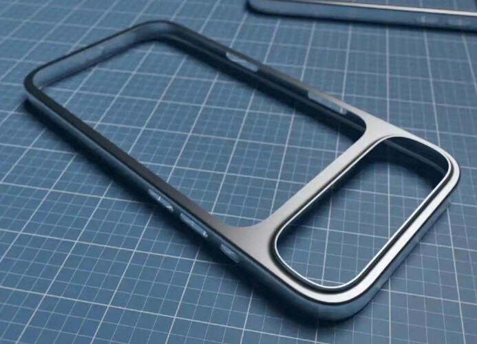 Az első fénykép arról, ami állítólag az iPhone 17 Pro és 17 Pro Max kerete