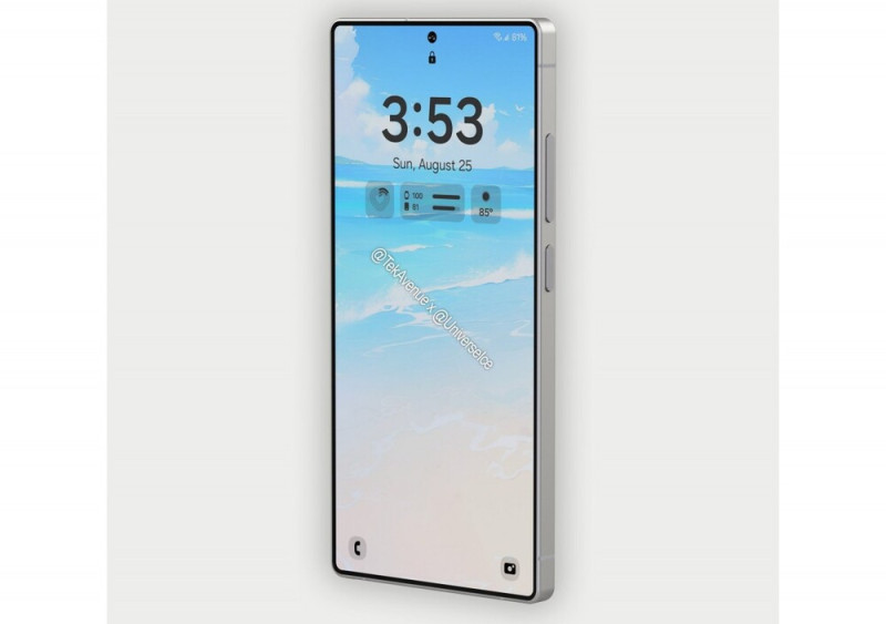 S25 Ultra render a kiszivárgott információk alapján.