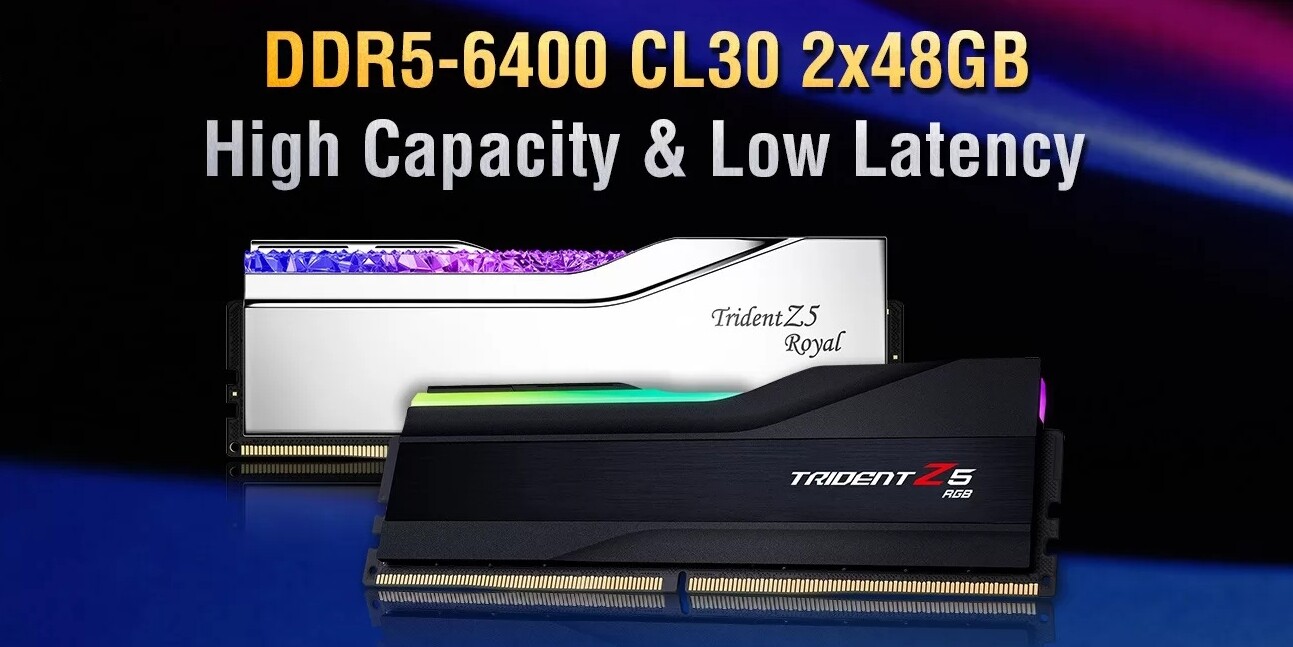 Alacsony késleltetésű, 96 GB-os memóriakészletek a G.Skill műhelyéből