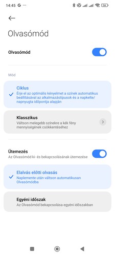 A kijelzőre vonatkozó további beállítások képernyőmentései a galériában