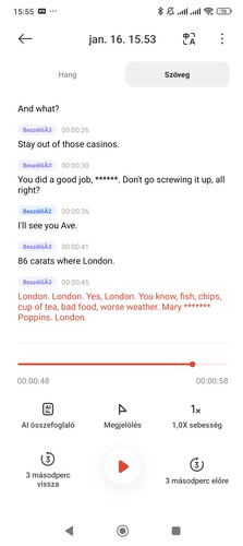 Hangrögzítő átírás (az első képen magyarul próbáltam neki beszélni), illetve AI képszerkesztő