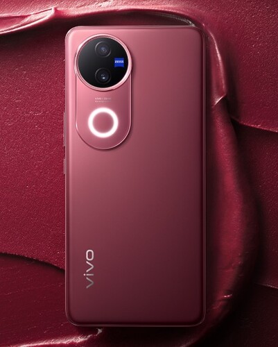 Vivo V50 vörös színű hátlappal