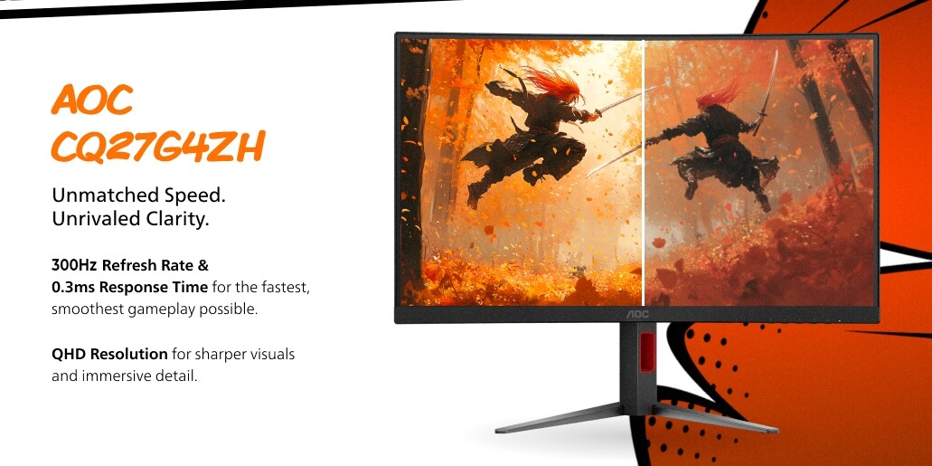 Visszafogott árazású, 300 Hz-es monitor az AOC gondozásában