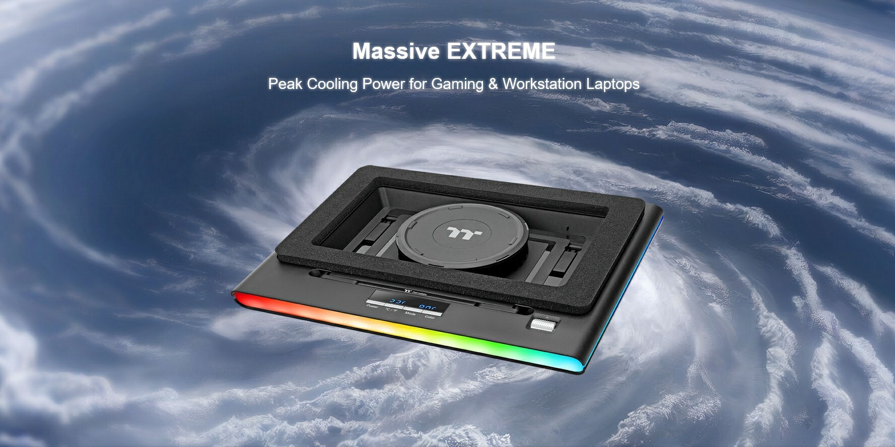 Nagy teljesítményű Thermaltake hűtőpad combos laptopokhoz