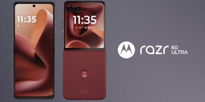 Rozsdavörös színben csodálható meg a Razr 60 Ultra