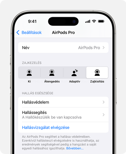 Külön beállítási lehetőségek jelennek meg az iOS-ben a hallókészülék funkcióhoz