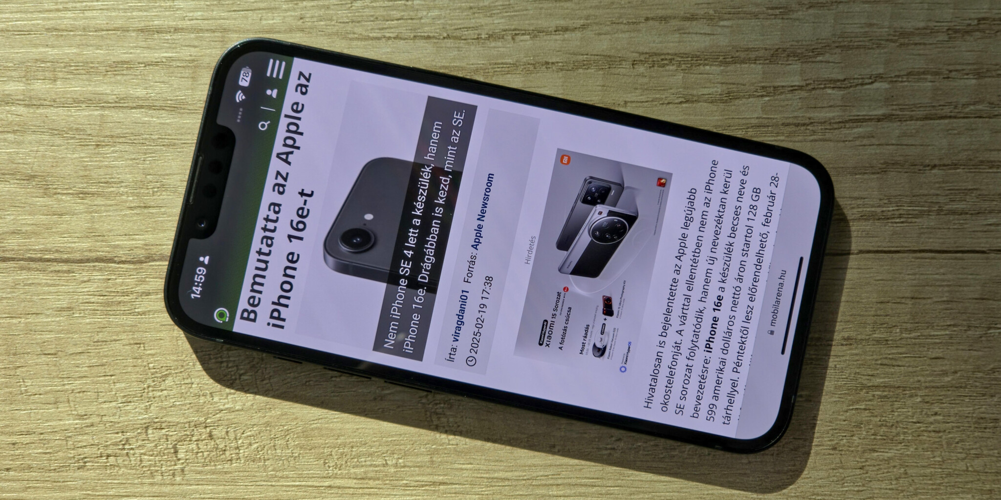 Ilyen kis apró az iPhone 16e
