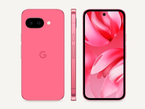 A Pixel 9a rózsaszínben és lilában