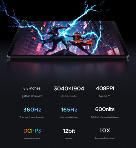 A Lenovo új Legion táblagépének kijelzőjére vonatkozó legfontosabb információk (gépi fordítás kínairól)