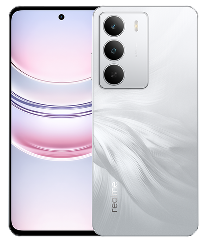 Ezüst színben a Realme C75 5G