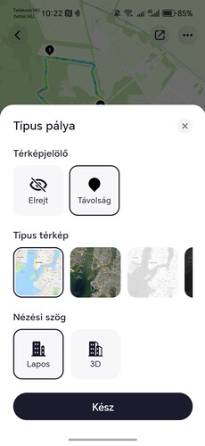 Így néz ki egy rögzített edzés a Fitbeing alkalmazásban