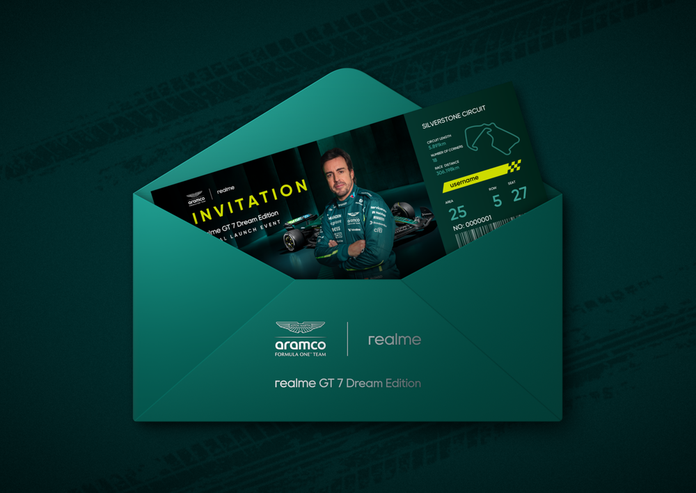 A Realme GT 7 Dream Edition hivatalos meghívója