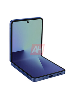 A Galaxy Z Flip7 sötétkék változata így nézhet ki