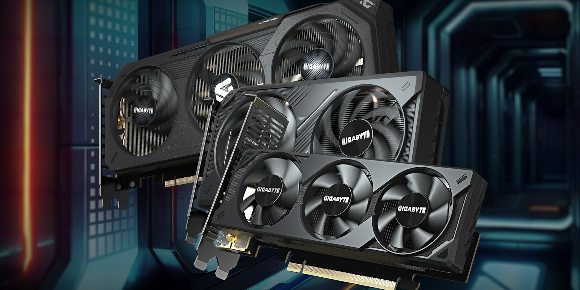 GeForce RTX 5050 VGA-k hármasfogata a Gigabyte elképzelése alapján