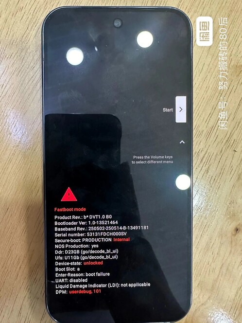 A Pixel 10 Pro állítólagos prototípusa