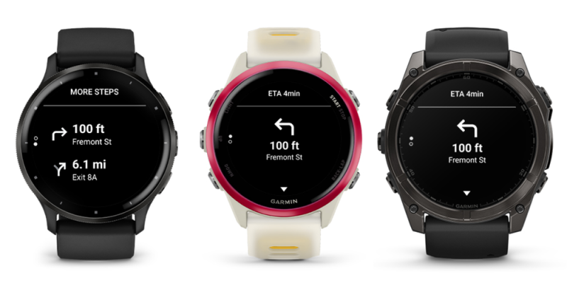 Így néz majd ki a Google Térkép navigációja a kompatibilis Garmin órákon