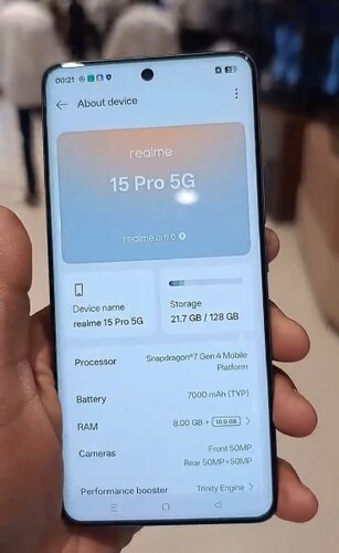 Az első fotók a Realme 15 Pro 5G-ről