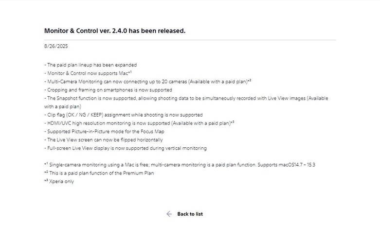 A 2.4.0-s frissítés leírása