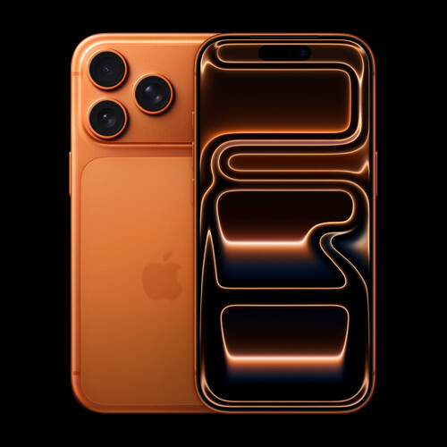 Az iPhone 17 Pro kozmosznarancs színben