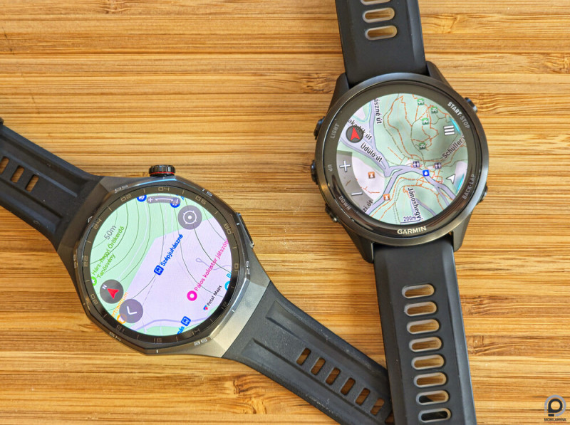A Watch GT 6 Pro a Forerunner 970 mellett