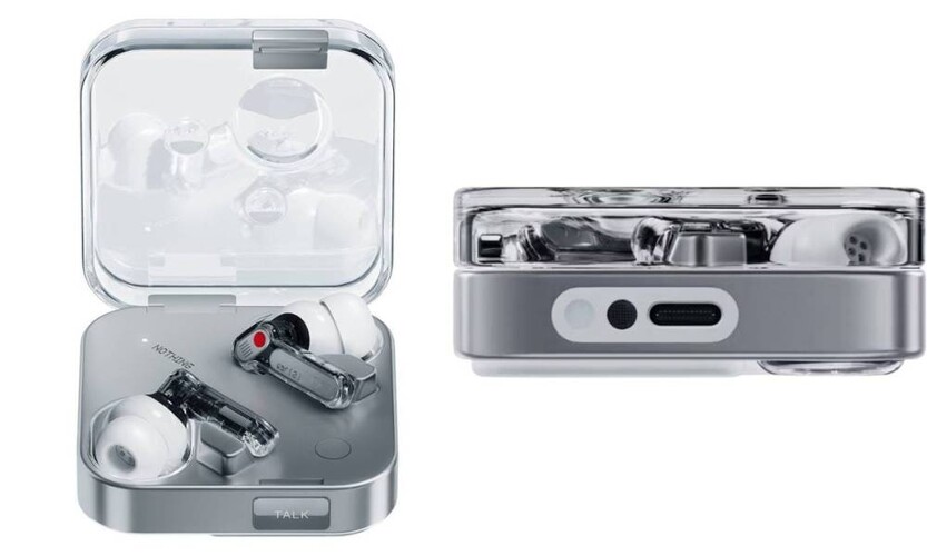 A tokon található TALK gomb megnyomásával aktiválható a tok USB-C csatlakozója mellé épített mikrofon