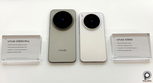 Balra az X300 Pro, jobbra az X300