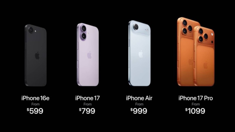 Az Apple 2025-ös iPhone kínálata amerikai nettó árakkal