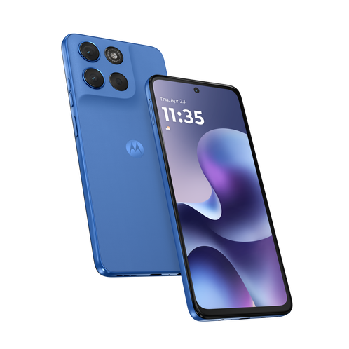 A Pantone Fluidity (balra) és a Regatta (jobbra) árnyalatú Moto G57 Power