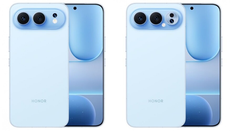 Balra a Honor 500, jobbra a Honor 500 Pro kék színben