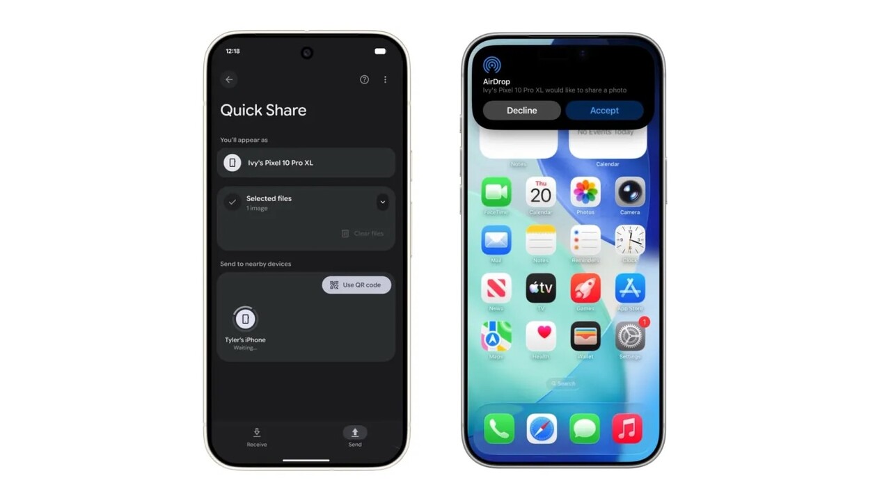 Kompatibilis lett az Android Quick Share és az Apple AirDrop