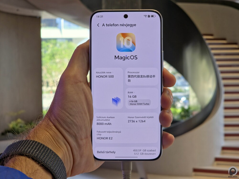 A Honor 500 Kínában 8000 mAh-s akkumulátort kapott, és ez még nem a történet vége