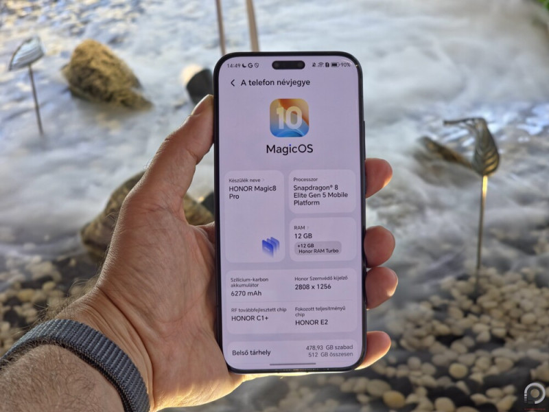 A magyar Magic8 Pro a kínai Alpha Store-ban