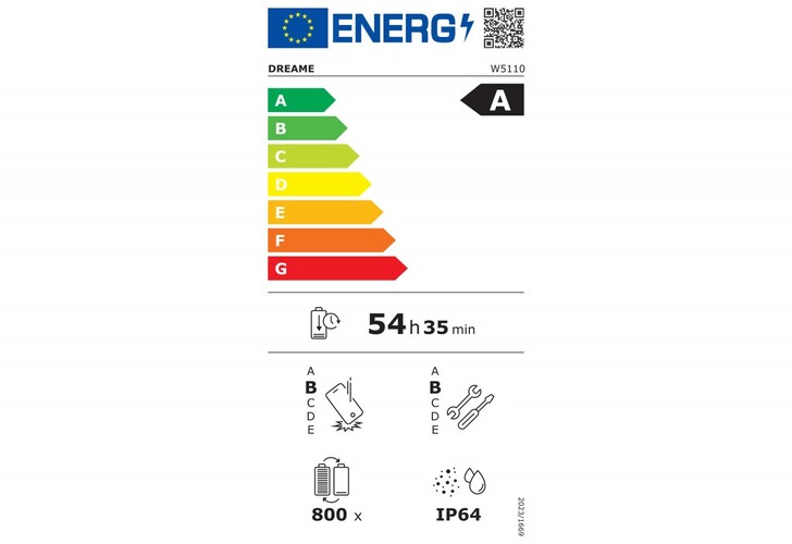 A Dreame első telefonjának EU-s címkéje