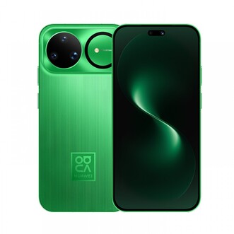 Balról jobbra: Huawei Nova 15, Nova 15 Pro, Nova 15 Ultra zöld színben