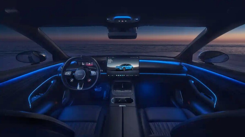 Az új sötétkék beltér