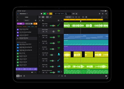 Logic Pro és Final Cut Pro automata montázs vágó az iPaden