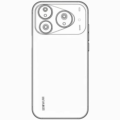 Az első sematikus ábra arról, milyen lehet a Huawei Pura 90