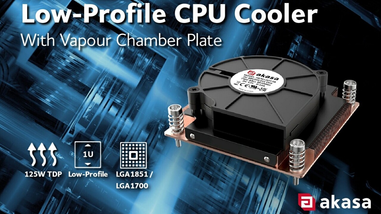 Méretét meghazudtolóan hatékony Akasa léghűtő jön inteles vasakhoz